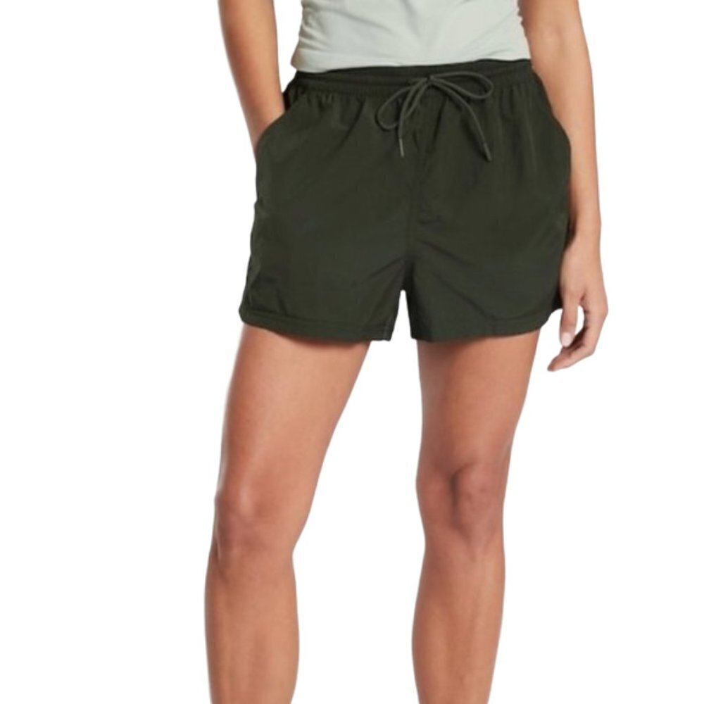 Athleta Expedition Short Tuscan Olive Green Nylon Women's Size 4
